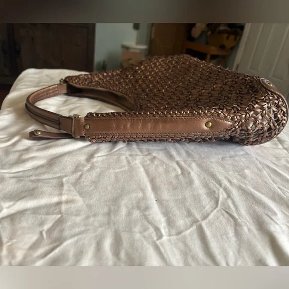 Cole Haan Sierra Open Weave Leather Purse - Picture 6 of 13